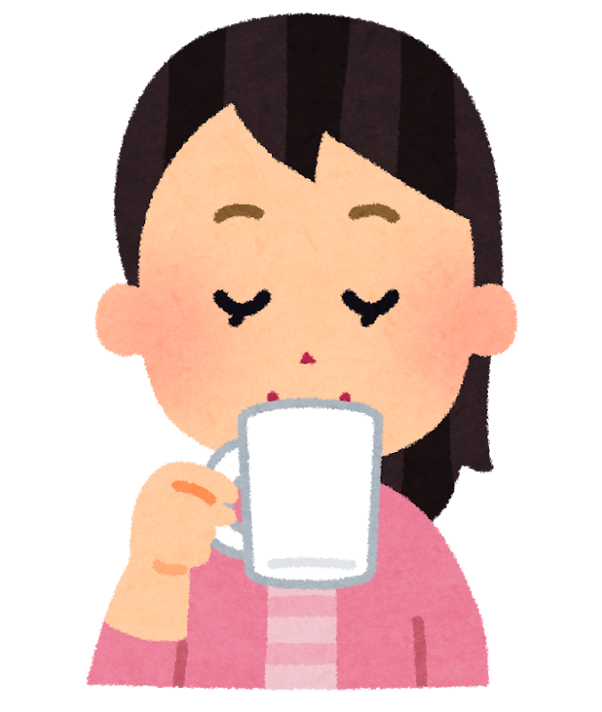 ホットコーヒーを飲む女性