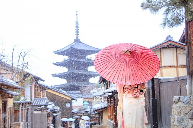 寒い冬の景色の画像