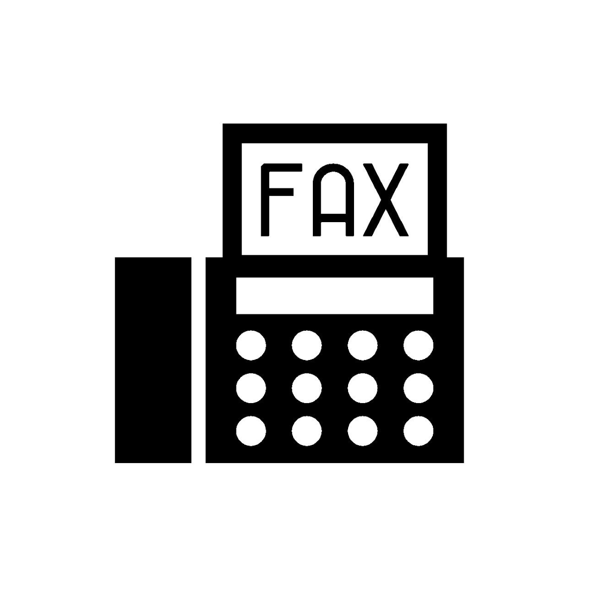 FAXのアイコン地蔵